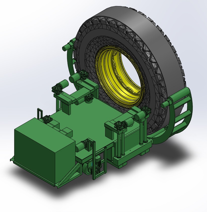 Tyre Assembly Equipment - Online - Earthmover - Caterpillar - Color: Based On Customer Priority