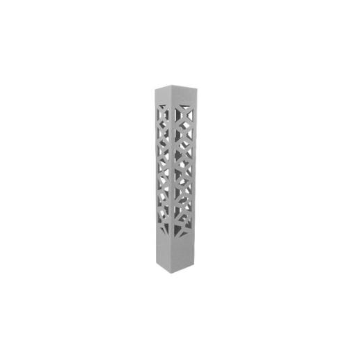 Grey Nl-535-Grill Landscape Bollard Luminaire