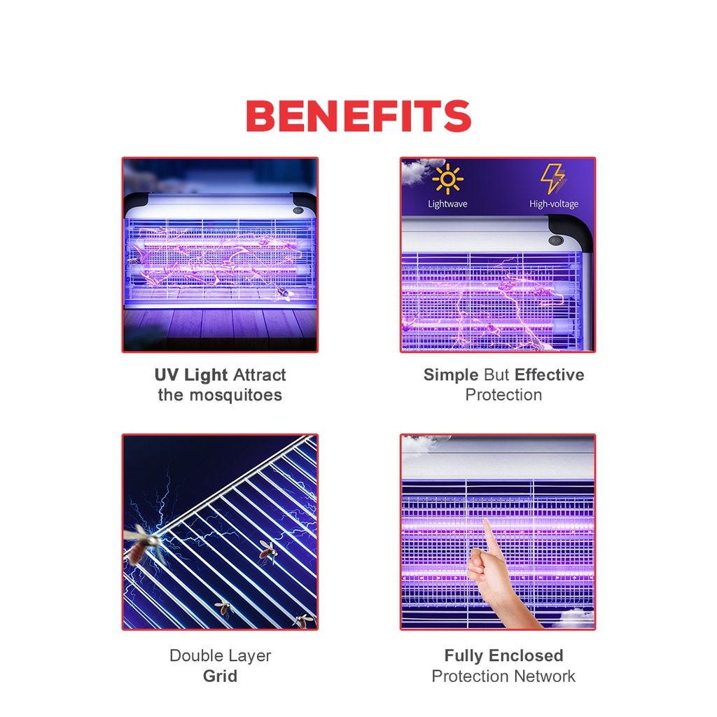 Indoor Fly Catcher - Mild Aluminum & Abs Plastic Housing | 600sqft Coverage, Chemical-free Operation, Plug & Play Zapper With Uv Led