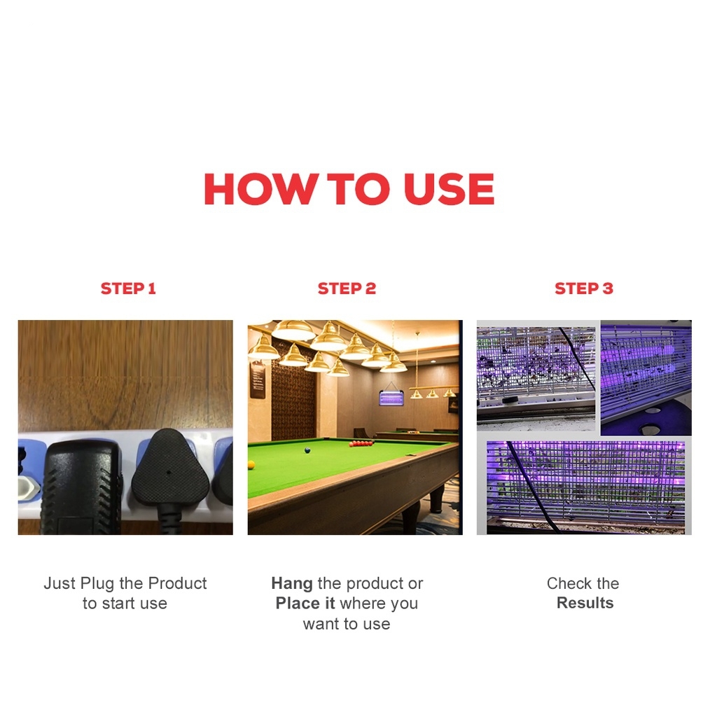 Indoor Fly Catcher - Mild Aluminum & Abs Plastic Housing | 600sqft Coverage, Chemical-free Operation, Plug & Play Zapper With Uv Led