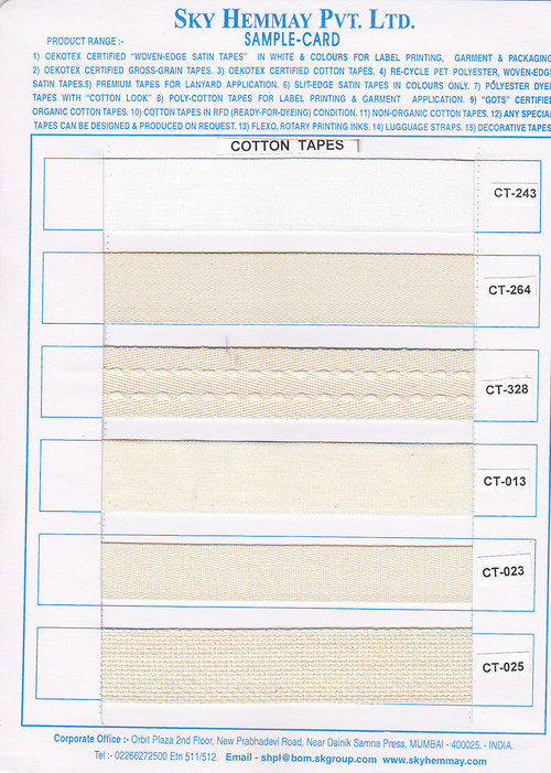 Pure Cotton Tape