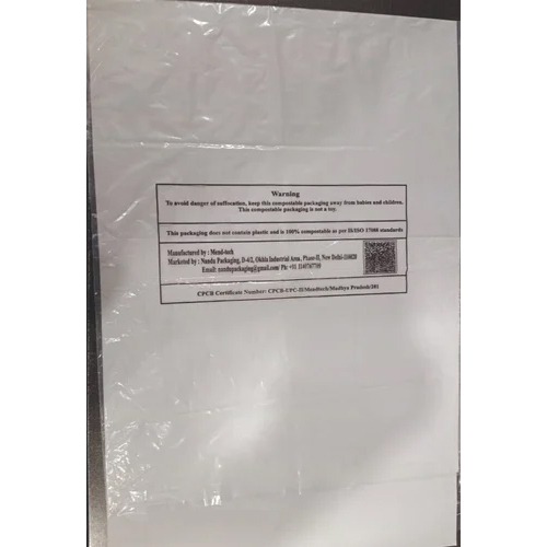 Compostable Poly Bags - Color: Transparent