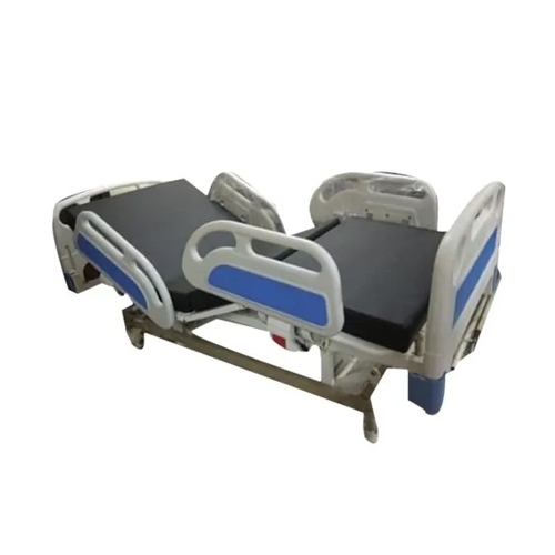 Electronic Imported ICU Bed - Steel, Foldable, White-Blue Color | Electric Power Source, Portable Design, Maximum Patient Comfort