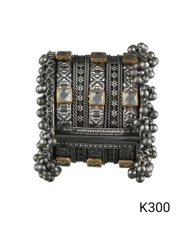 Artificial Bangles - Oxidised Metal, Stylish For Women | Elegant Oxidised Finish, Perfect For Everyday Wear Or Special Occasions