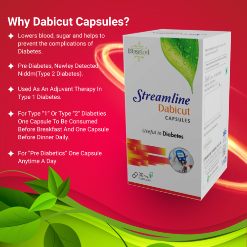 Dabicut Capsule For Diabetes - Product Type: Ayurvedic Medicine