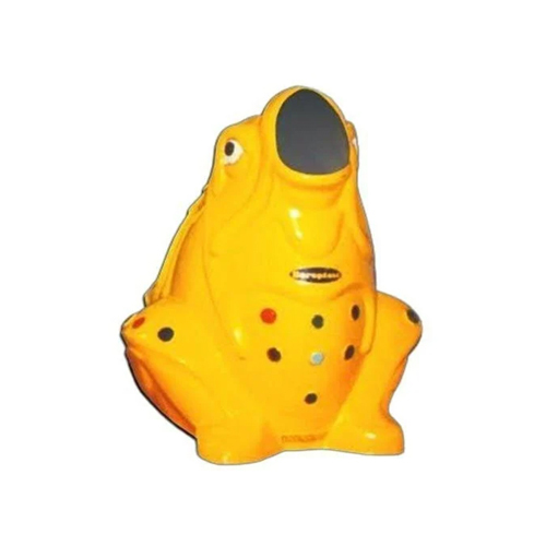 Yellow Frp Frog Garbage Bin