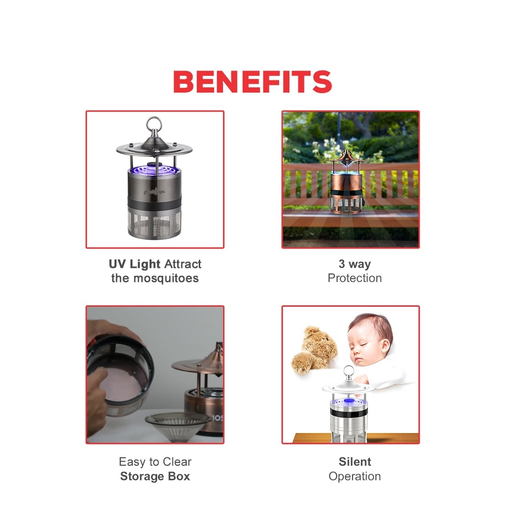 Mosquito And Insect Trapper - Material: Metal