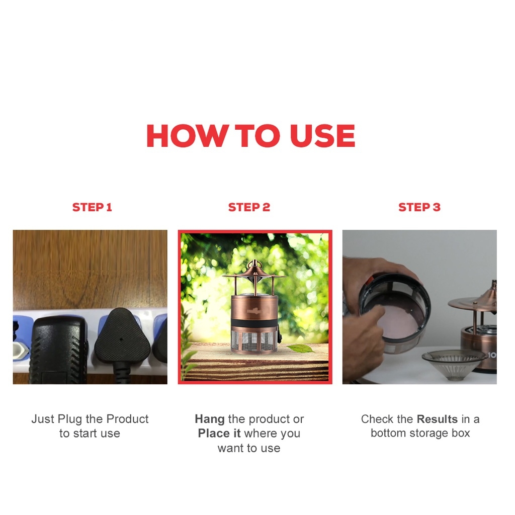 Mosquito And Insect Trapper - Material: Metal