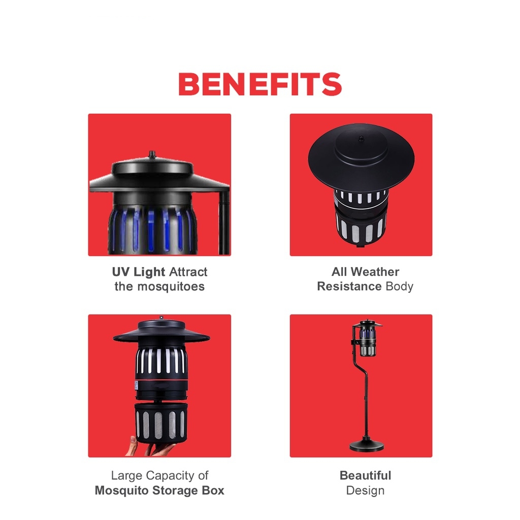 Insect Trapper - Abs & Metal, 600 Sqft Coverage | Innovative Bionic Violet Lamp, No Chemicals, Plug & Play