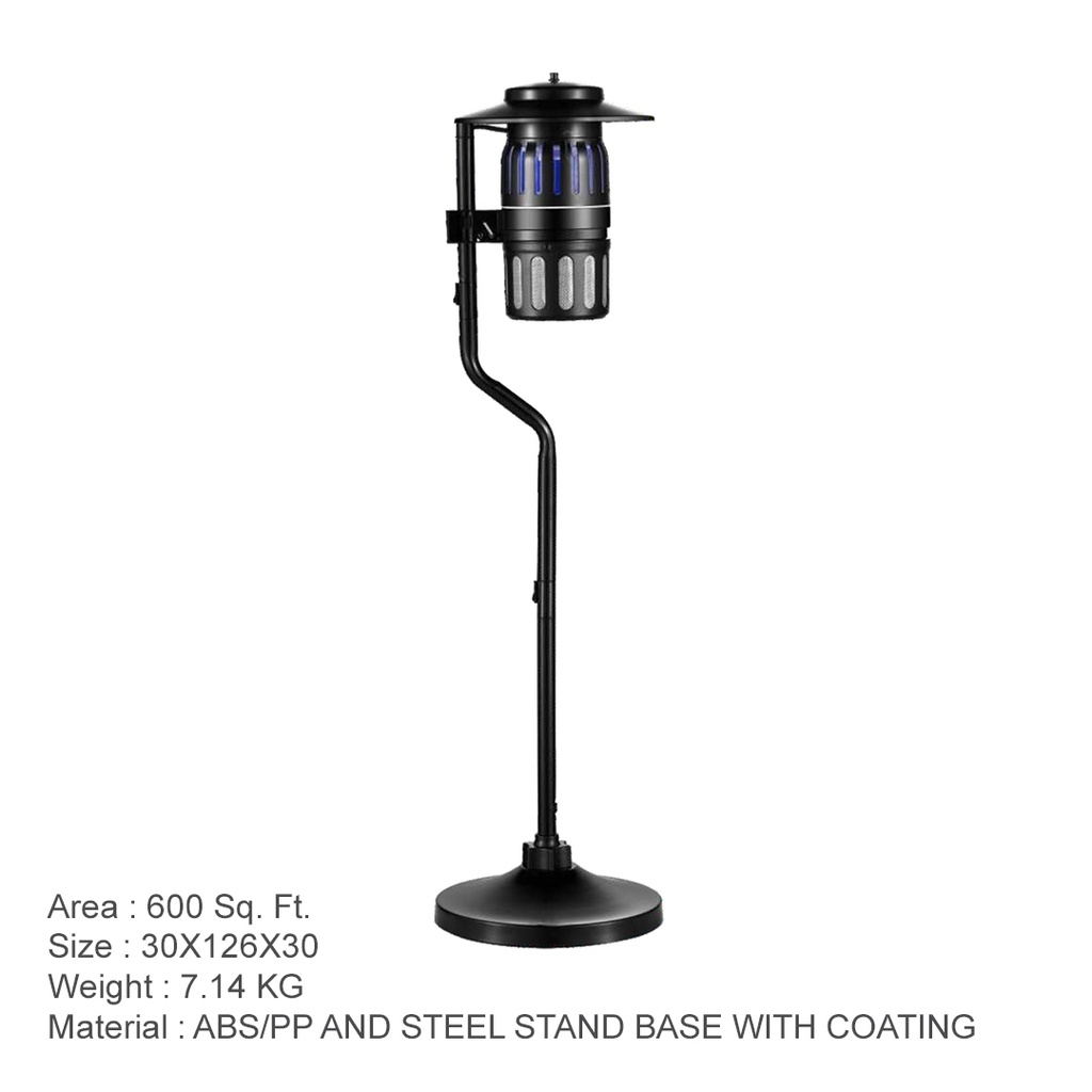 Insect Trapper - Abs & Metal, 600 Sqft Coverage | Innovative Bionic Violet Lamp, No Chemicals, Plug & Play