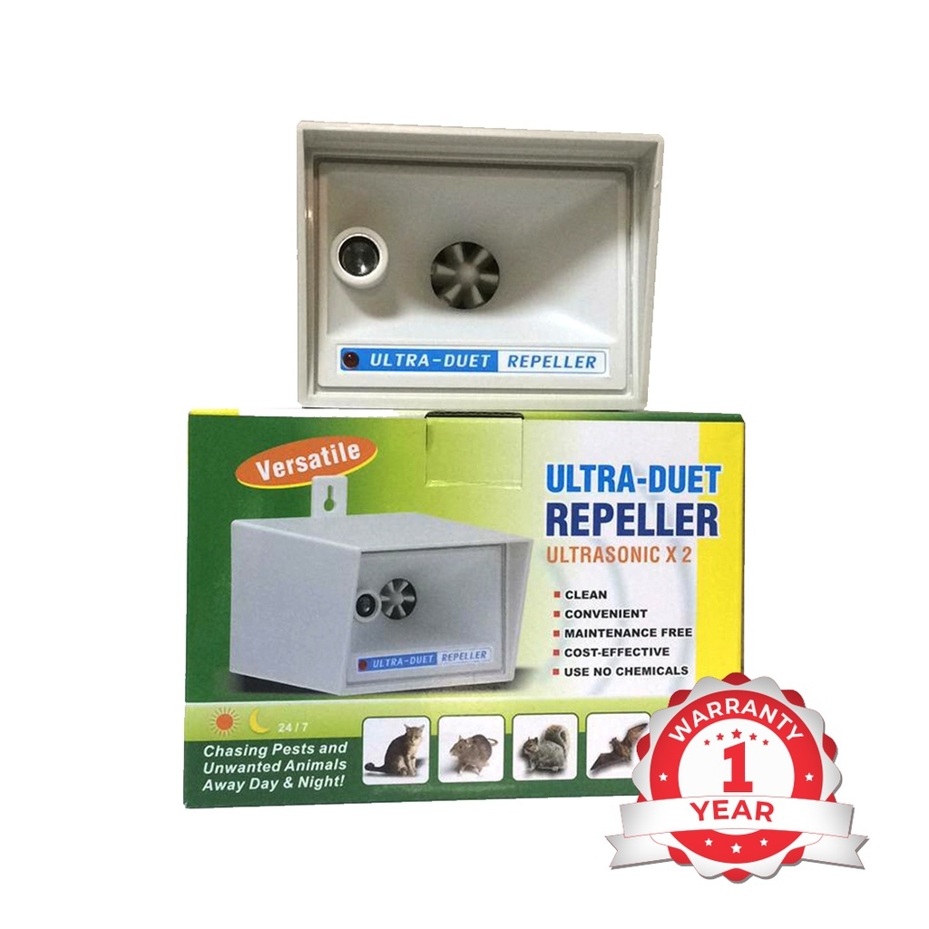 Pest-o-run Ls-928 - Abs Plastic, 14x12.2x11 Cms | Ultra-duet Ultrasonic Mice Repeller, Indoor & Outdoor Use, 200sqft Coverage, No Kill Technology, Safe For Food & Environment