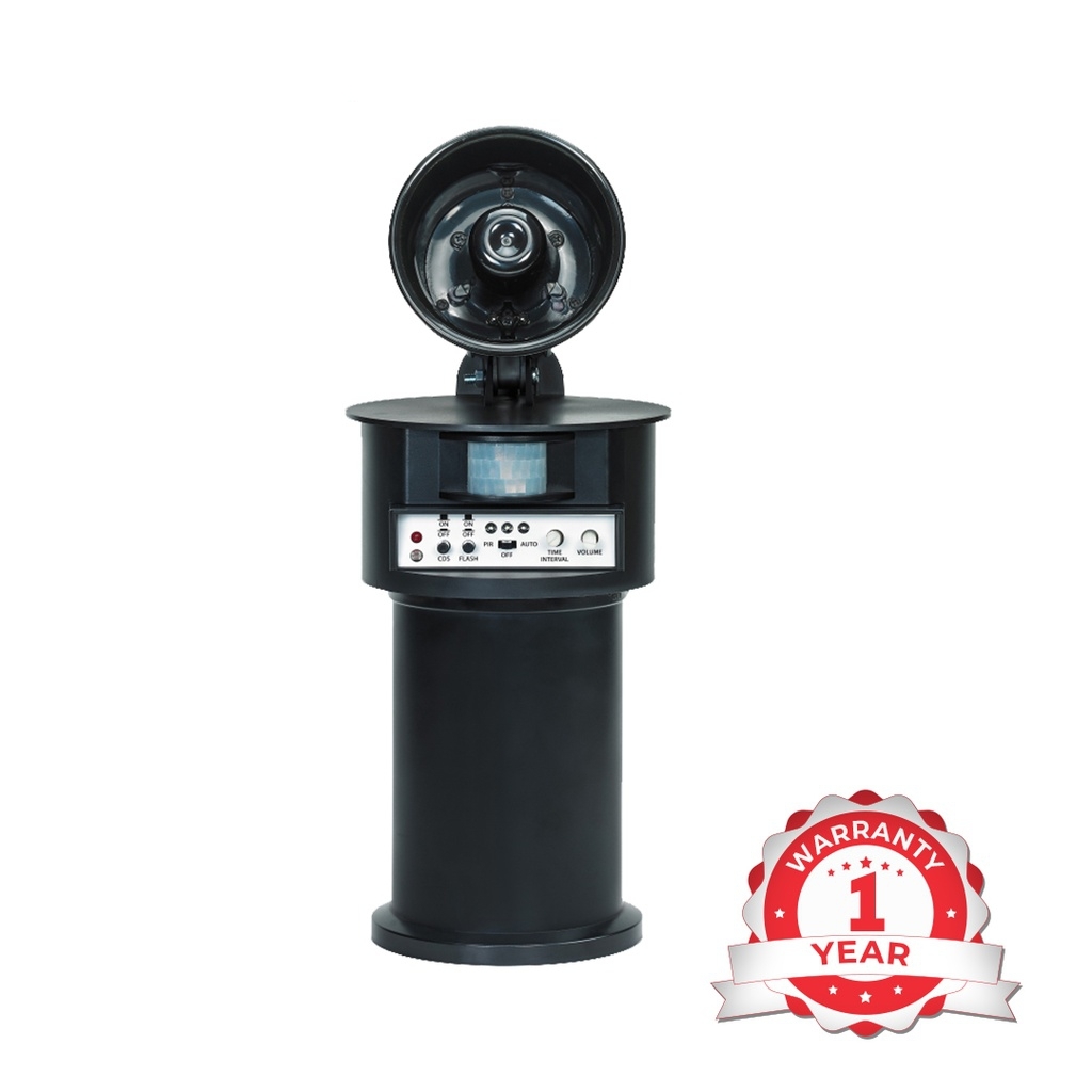 Pigeon Repeller - Abs Housing, 600sqft Coverage | Predatory Scare Sounds, Chemical-free Indoor & Outdoor Use