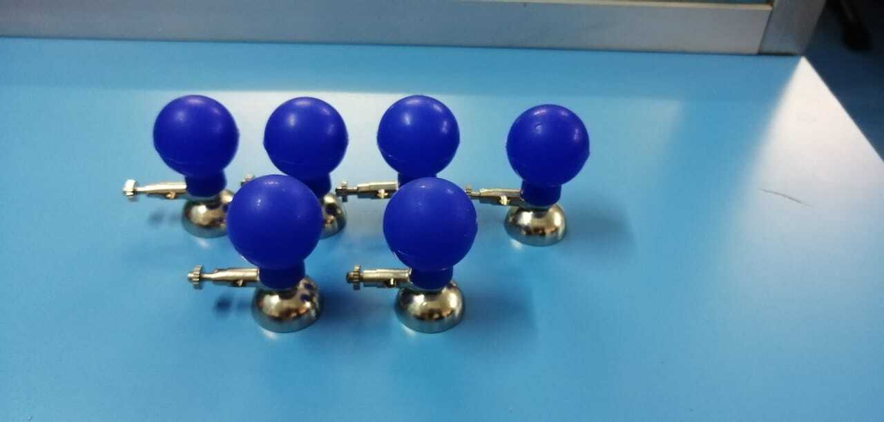 Ecg Bulb Electrodes - Silicone Rubber Finish , Long Service Life, Eco-friendly Design For Efficient Heart Monitoring