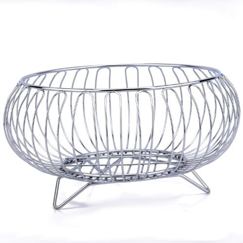 Ss Kitchen Vegetable Basket - Stainless Steel, Varied Sizes Available, Silver Color | Durable Material, High Resilience To Impacts And Heavy Loads
