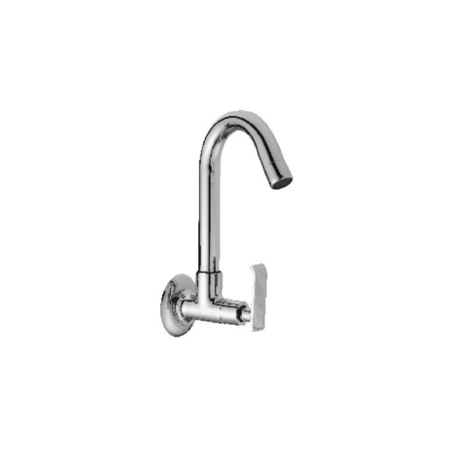 Parker Collection Sink Cock - Stainless Steel, Various Sizes Available, Sleek Satin Finish, Silver Color, Durable Design for Home & Commercial Use