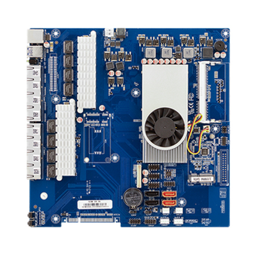 NSM-IB-8L Multi Network Port Motherboard - Sturdy Metal, Various Sizes, Blue Finish | Ideal for Industrial Use in Rugged Environments