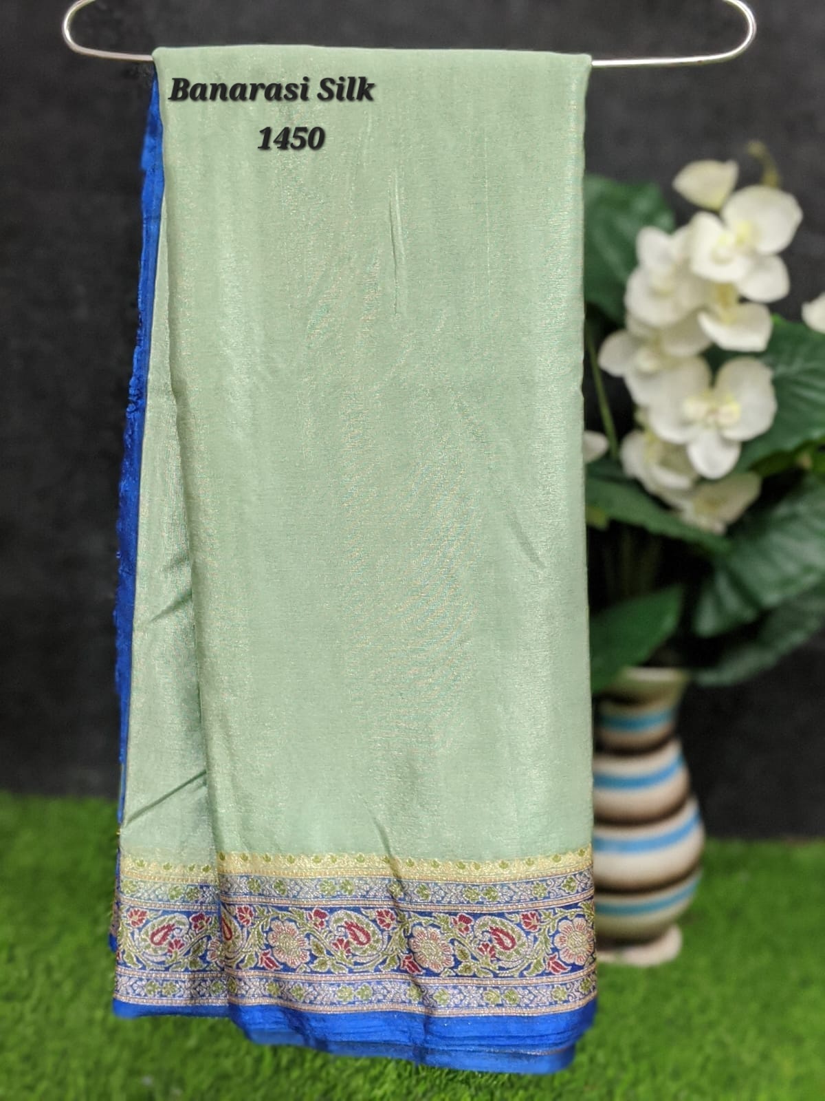 Banarasi Plain Saree - Color: Multi Color