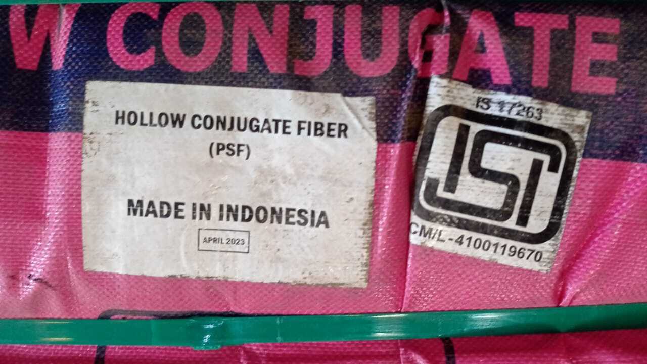 Indorama Virgin Hollow Conjugated Siliconized Polyester Staple Fibre - 15dx64mm 100% Polyester Material Washable Ideal For Pillow & Soft Toy Stuffing