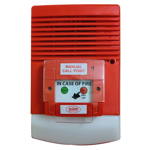 Red Manual Call Point Hooter Set