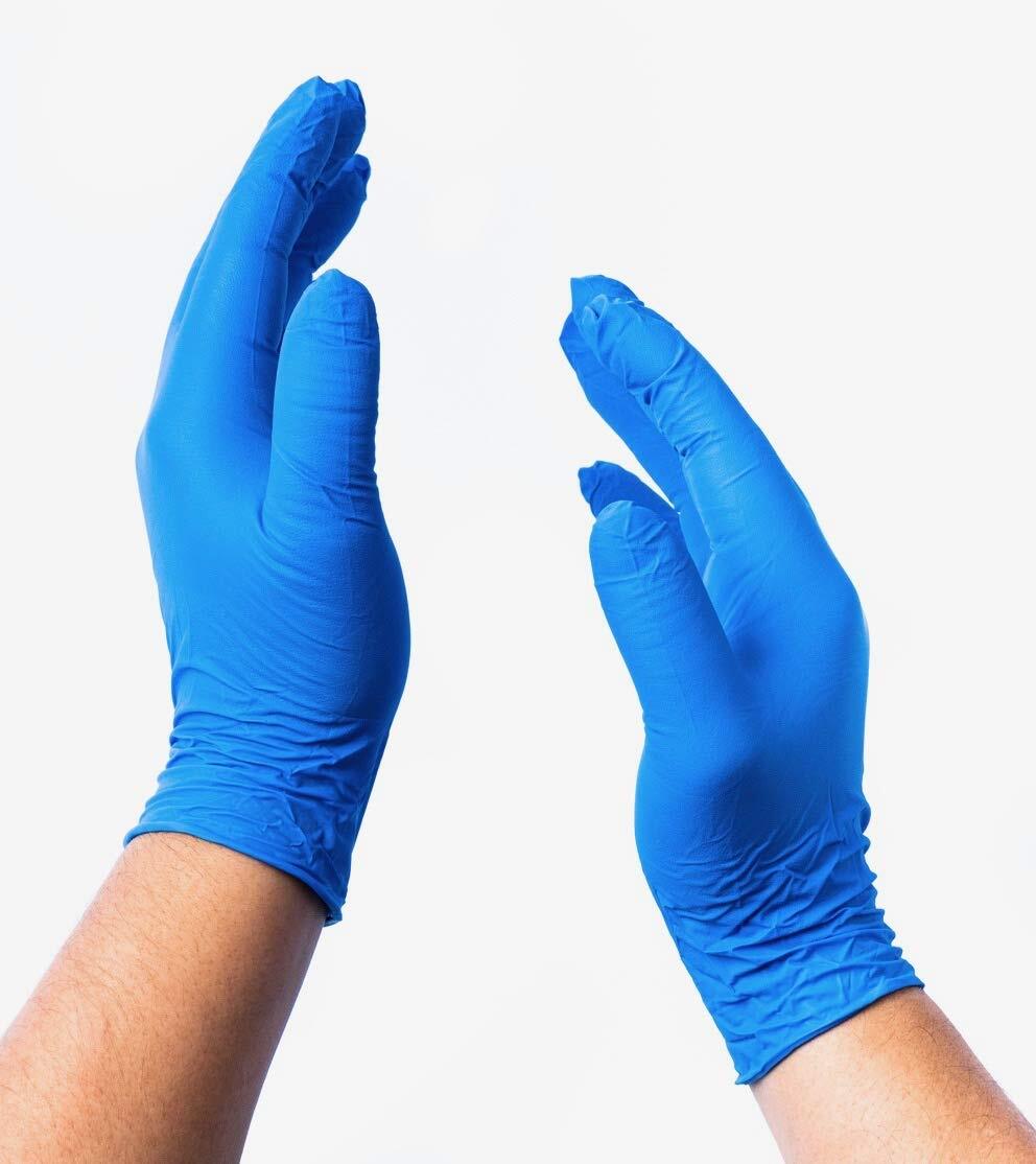 Phoenix Nitrile Examination Gloves - Nitrile, Xs-xl Size, Purple/blue, 3.5g Weight | Disposable, Powder-free, Textured Surface For Enhanced Grip