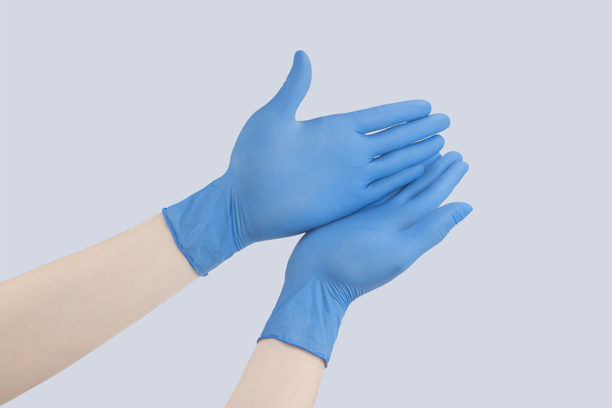 Phoenix Nitrile Examination Gloves - Nitrile, Xs-xl Size, Purple/blue, 3.5g Weight | Disposable, Powder-free, Textured Surface For Enhanced Grip