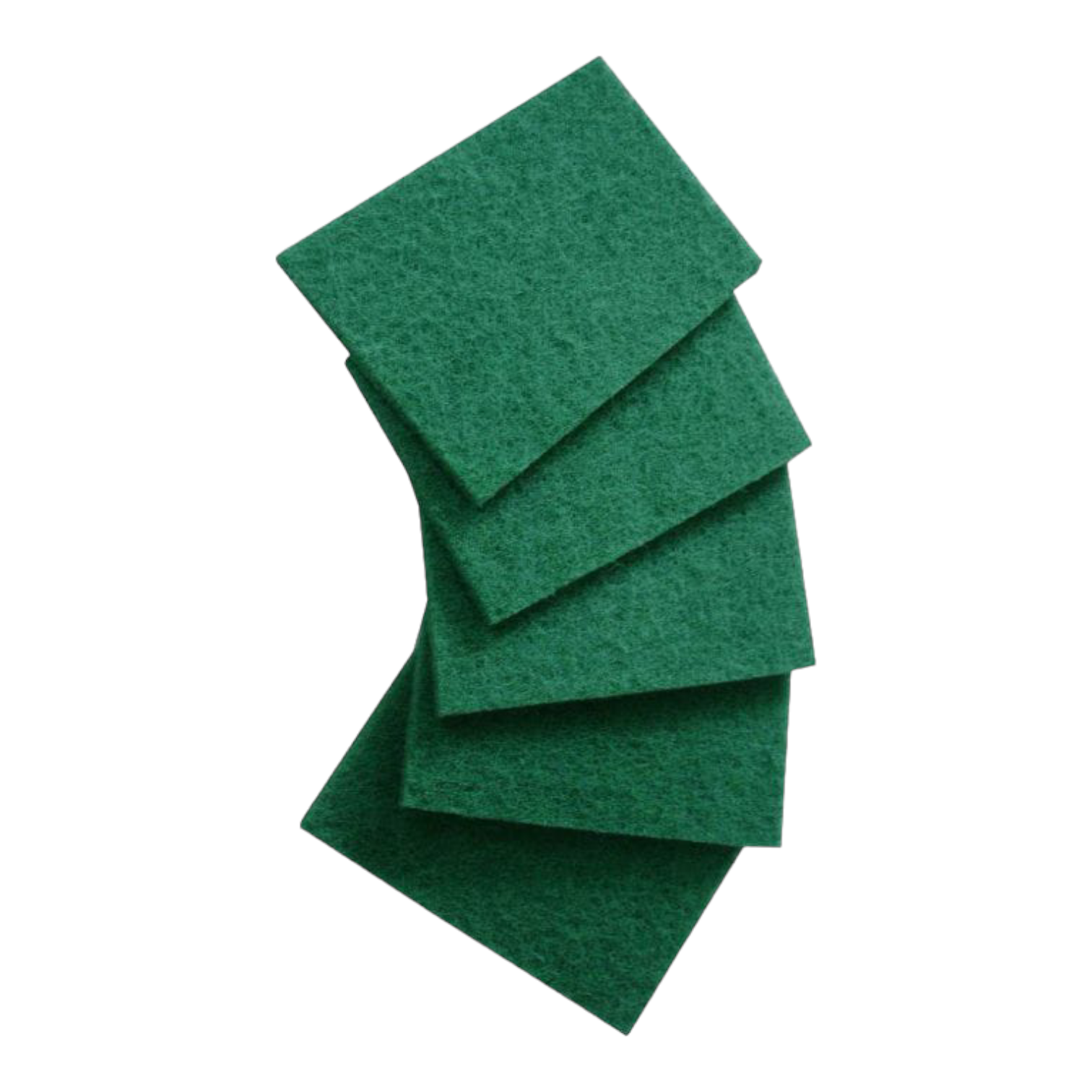 Green Pad 8mm 3x3 10pcs Pp Pack - Polyester Material, 3x3 Inches, Green Color | Hygienic, Optimum Softness, Ideal For Kitchen Use