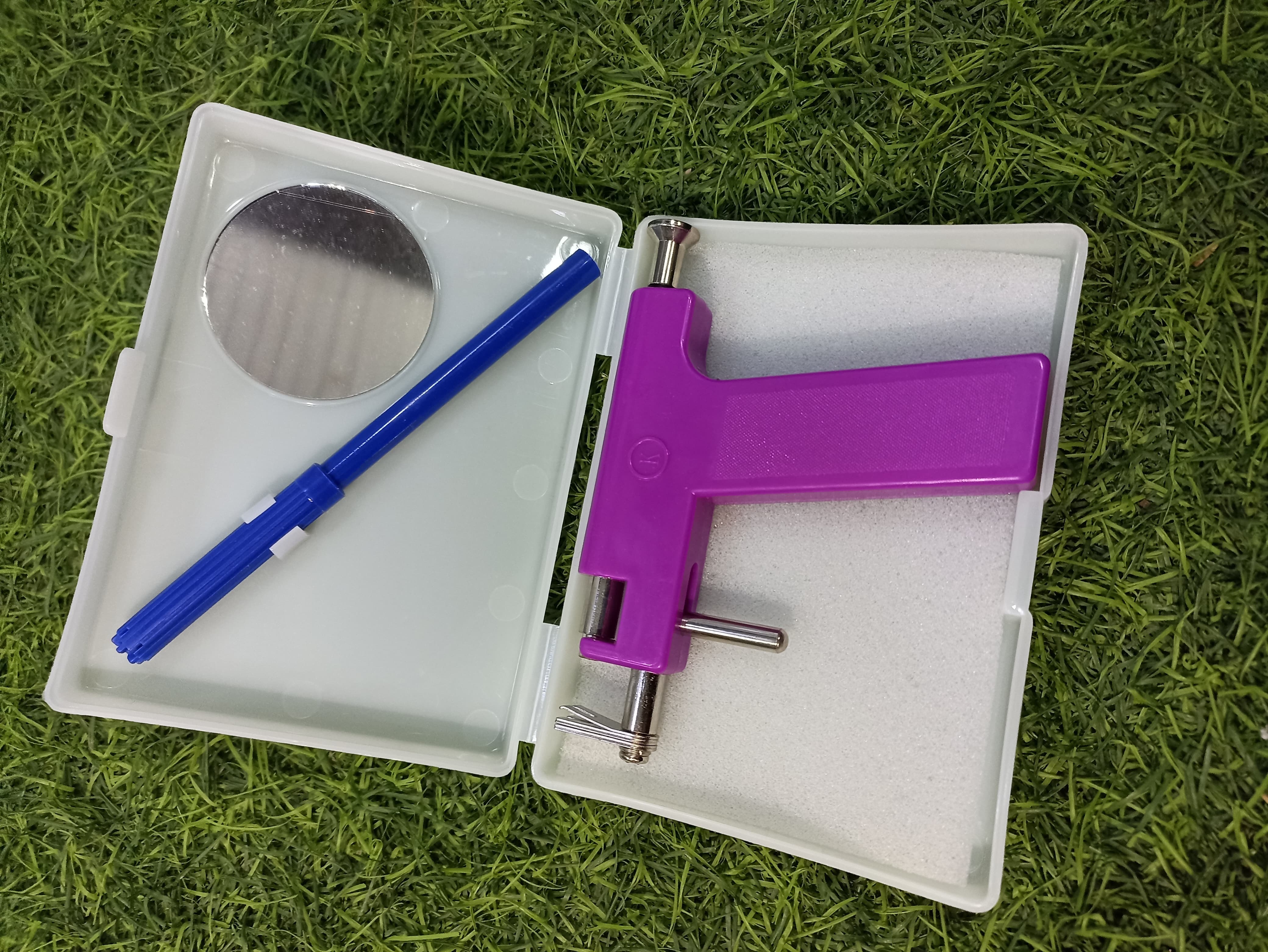 Ear Piercing Gun - Plastic & Metal Construction, Multicolour Design | Precision Piercing For Safe And Efficient Use