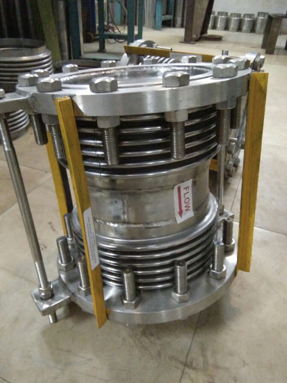 Metallic Expansion Joints - Stainless Steel, Round Head, Silver Color | Absorbs Thermal Expansion, Reduces Vibration, Suitable For Cryogenic Lines