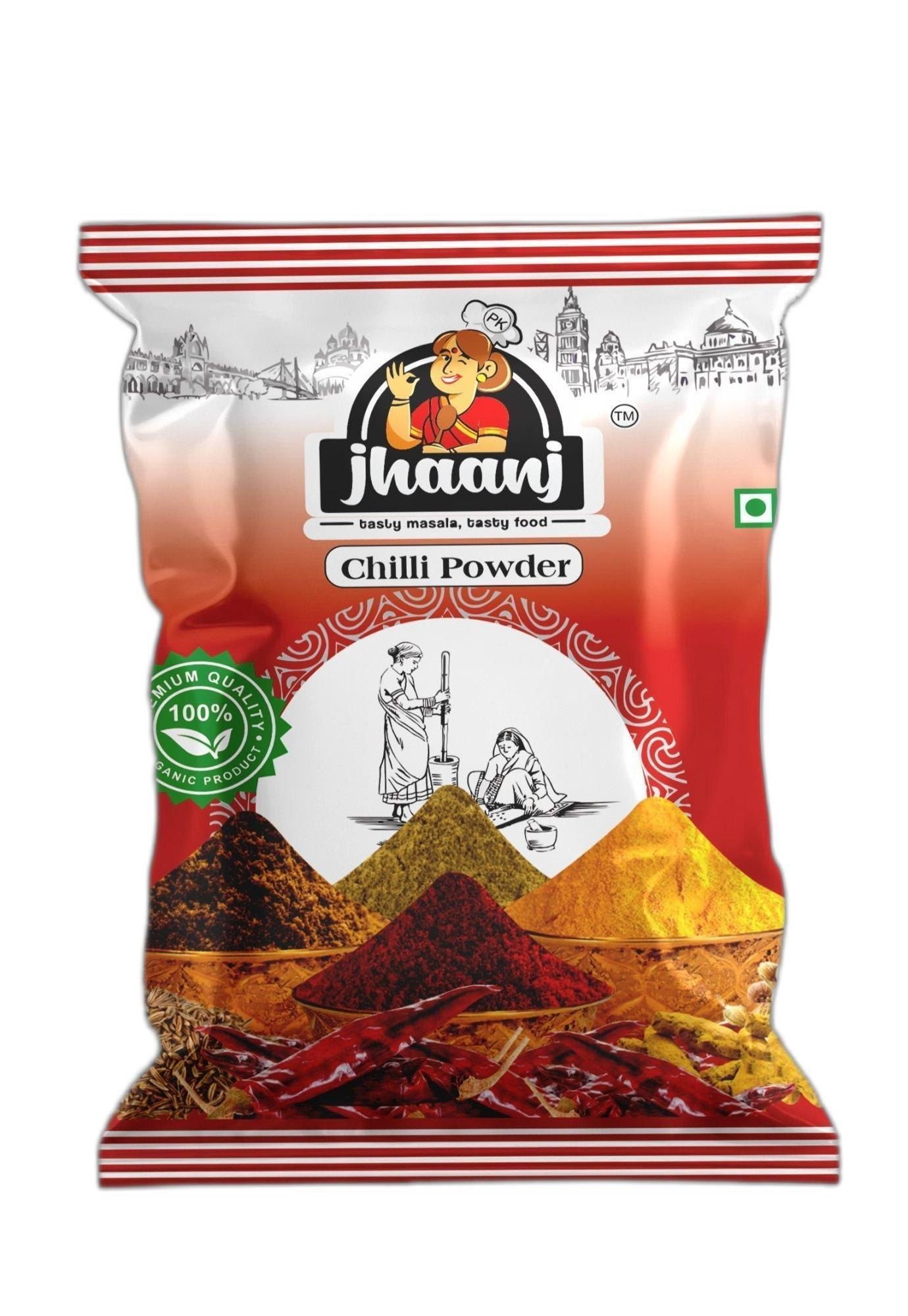 Red Printed Glossy Spices Packing Pouches