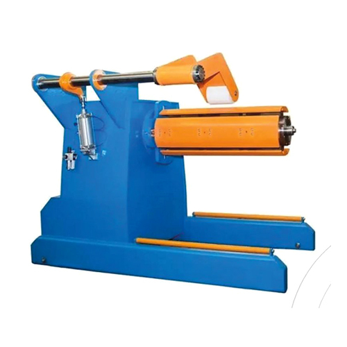 Industrial Decoiler And Uncoiler Machine - Color: Blue-Yellow