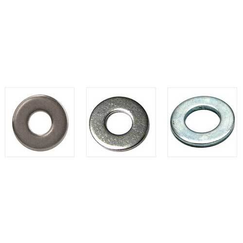 MS Plain Washers - Mild Steel, Various Sizes, Silver Color | Durable Round Washers for Automotive and Industrial Use