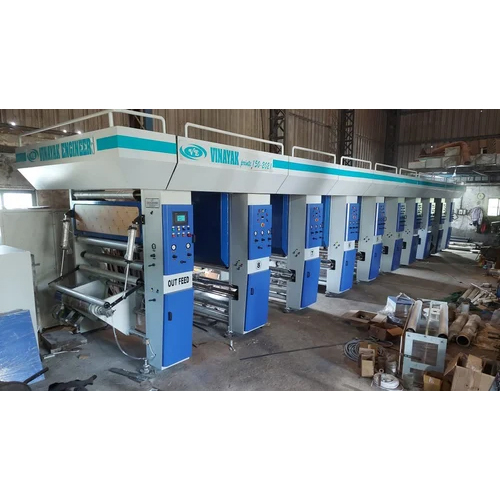 High Speed 8 Colour Rotogravure Printing Machine Diameter Of Roll: 800 Millimeter (Mm)