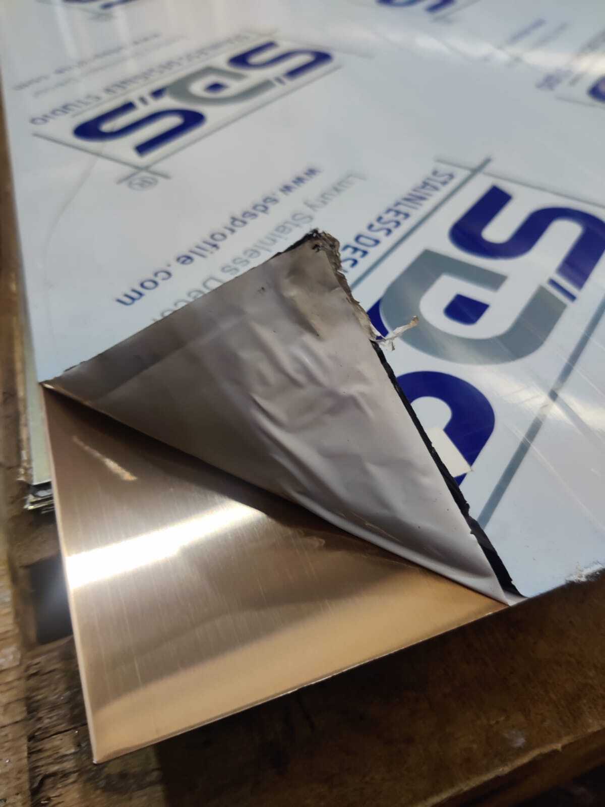 Polished 304 Rose Gold Finish Stainless Steel Sheet