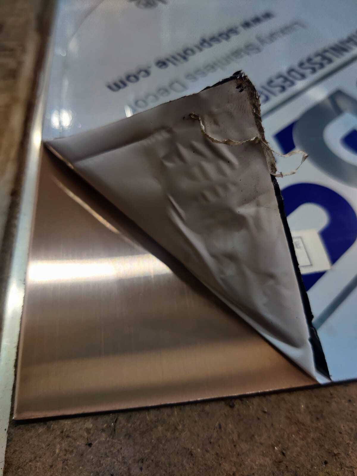 Polished 304 Rose Gold Finish Stainless Steel Sheet