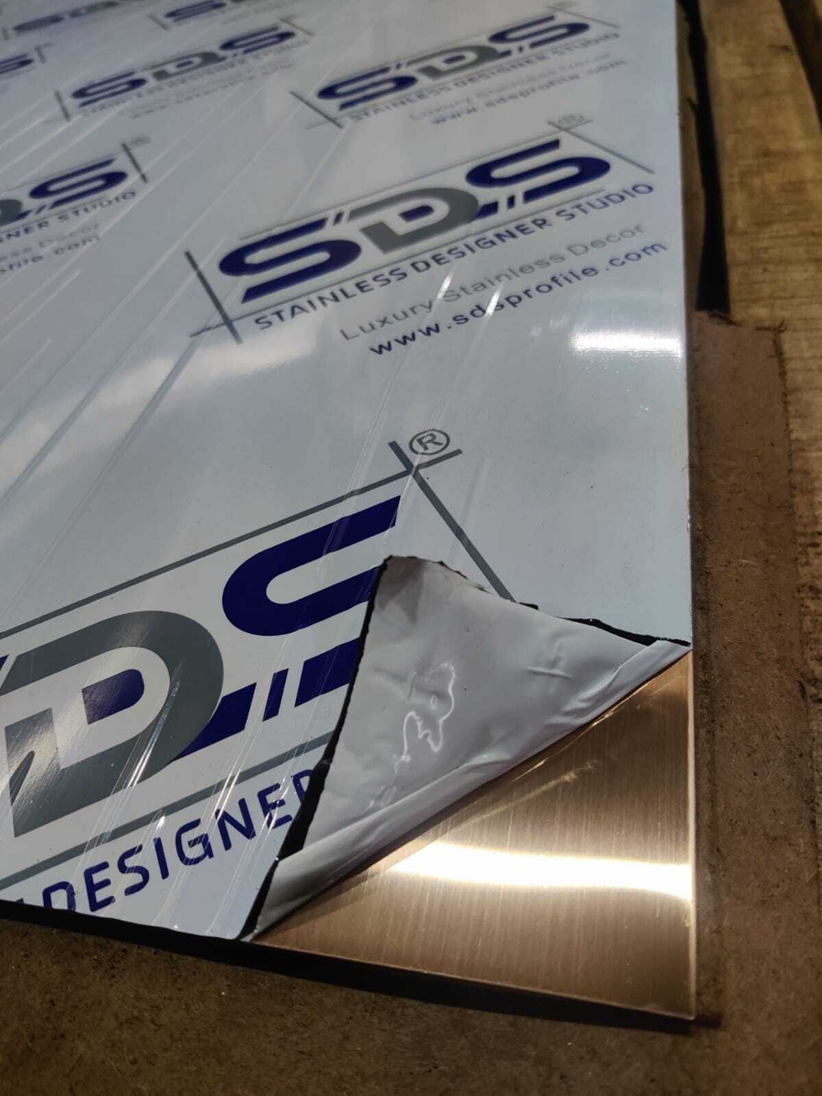 Polished 304 Rose Gold Finish Stainless Steel Sheet