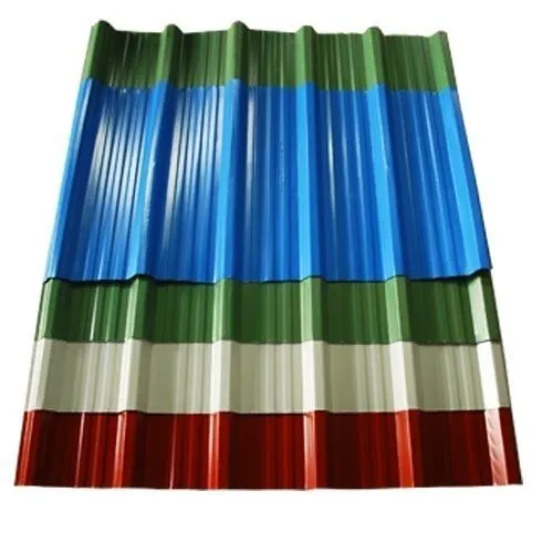 Color Coated Roofing Sheet - Stainless Steel, 3 Meter Length, 0.56 Millimeter Thickness, Plain Pattern, Rectangular Shape, Custom Sizes Available