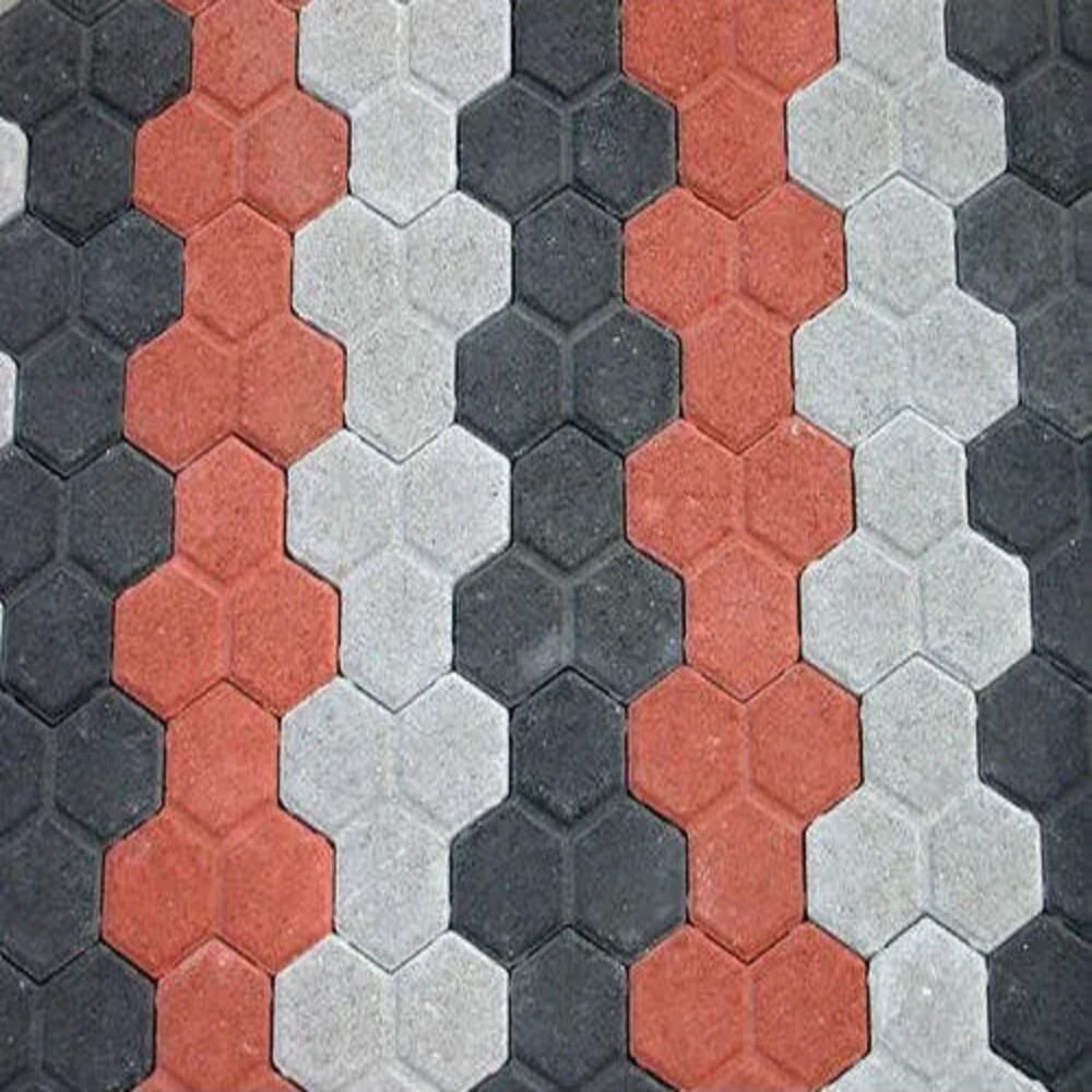 Footpath Interlocking Paver Block - Concrete, Different Sizes, Matte Finish | Industrial Application, Durable and Versatile Surface Solution