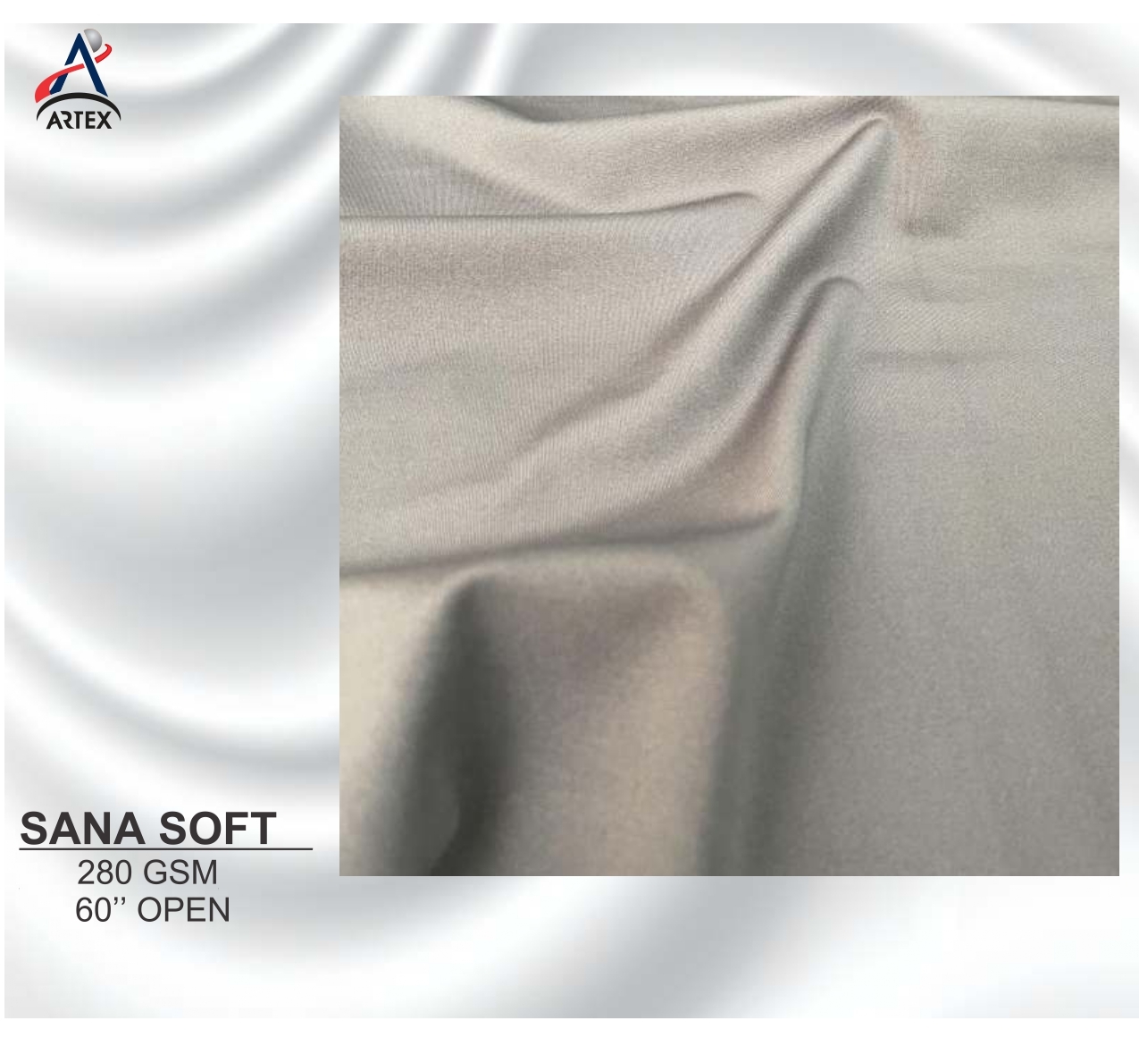 Sana Soft 280 Gsm Fabric - 60 Inch Width | Washable Polyester In All Colors, Plain Texture For Lower Use