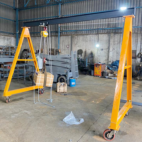 Yellow Industrial Jib Gantry Crane