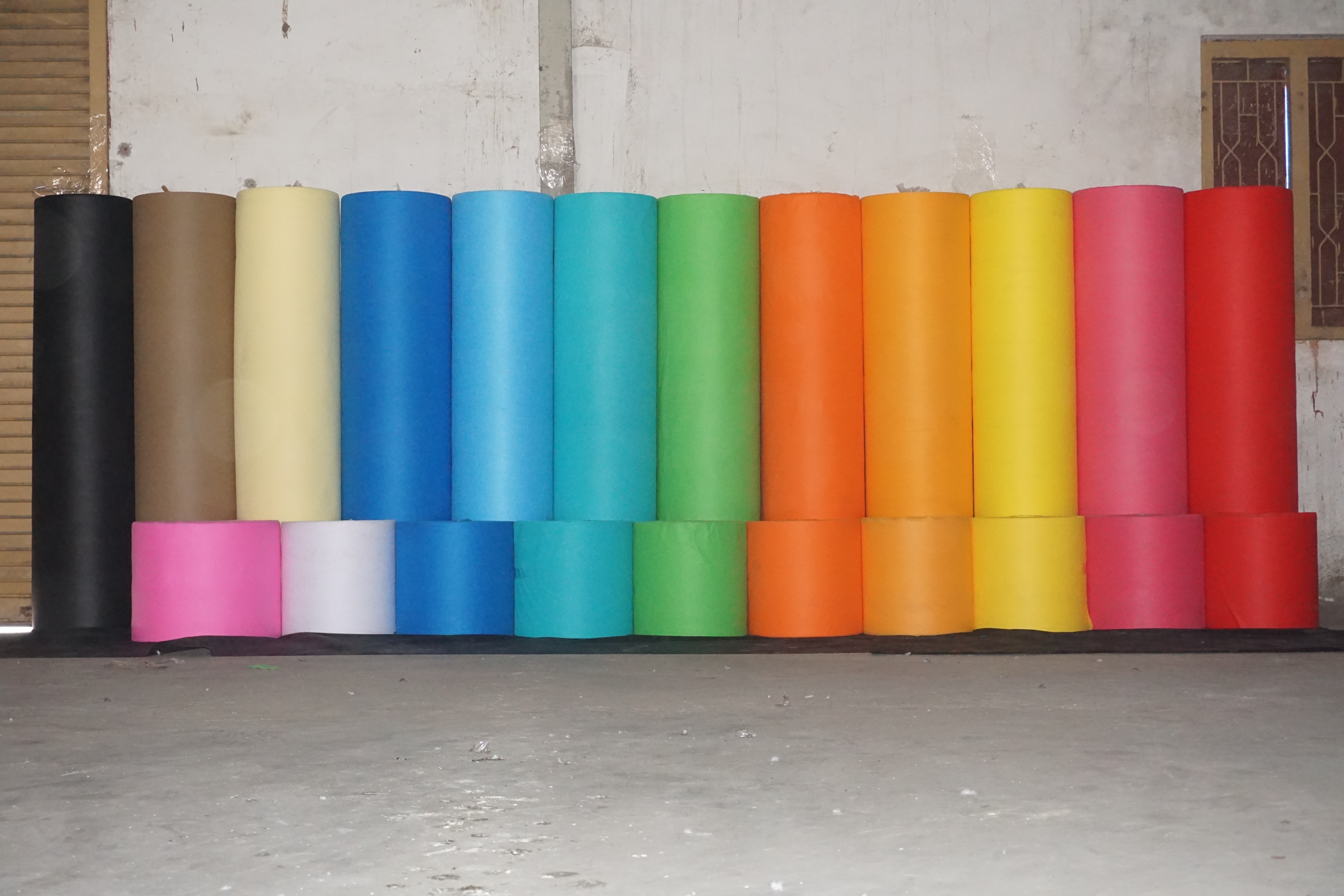 Blue Plain Non Woven Fabric
