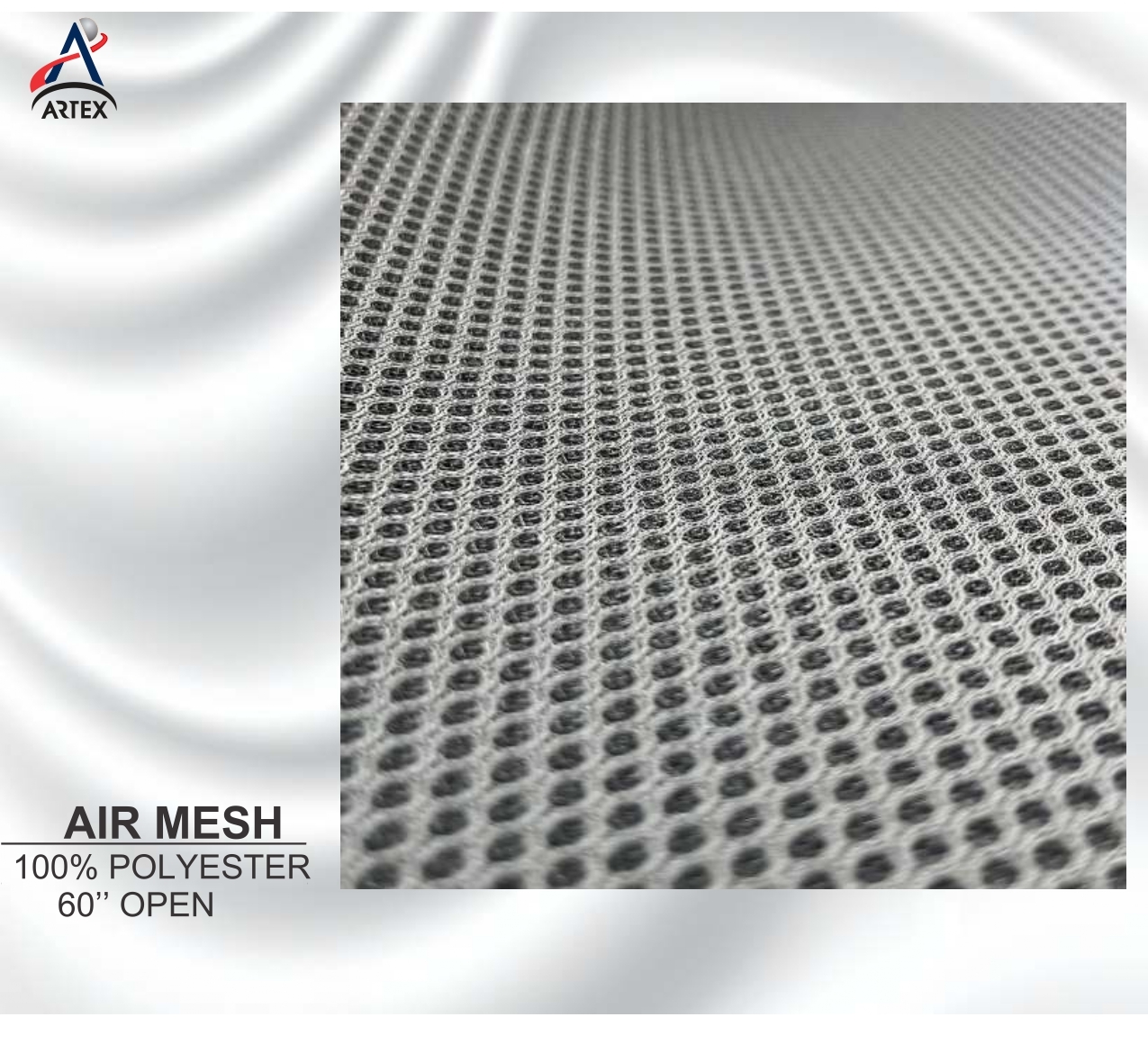 Air Mesh Fabric - Air Mesh Polyester, Size As Per Requirement, Turquoise Color, 190 Gsm Strength | Ideal For Garment Industries, Breathable Mesh Pattern