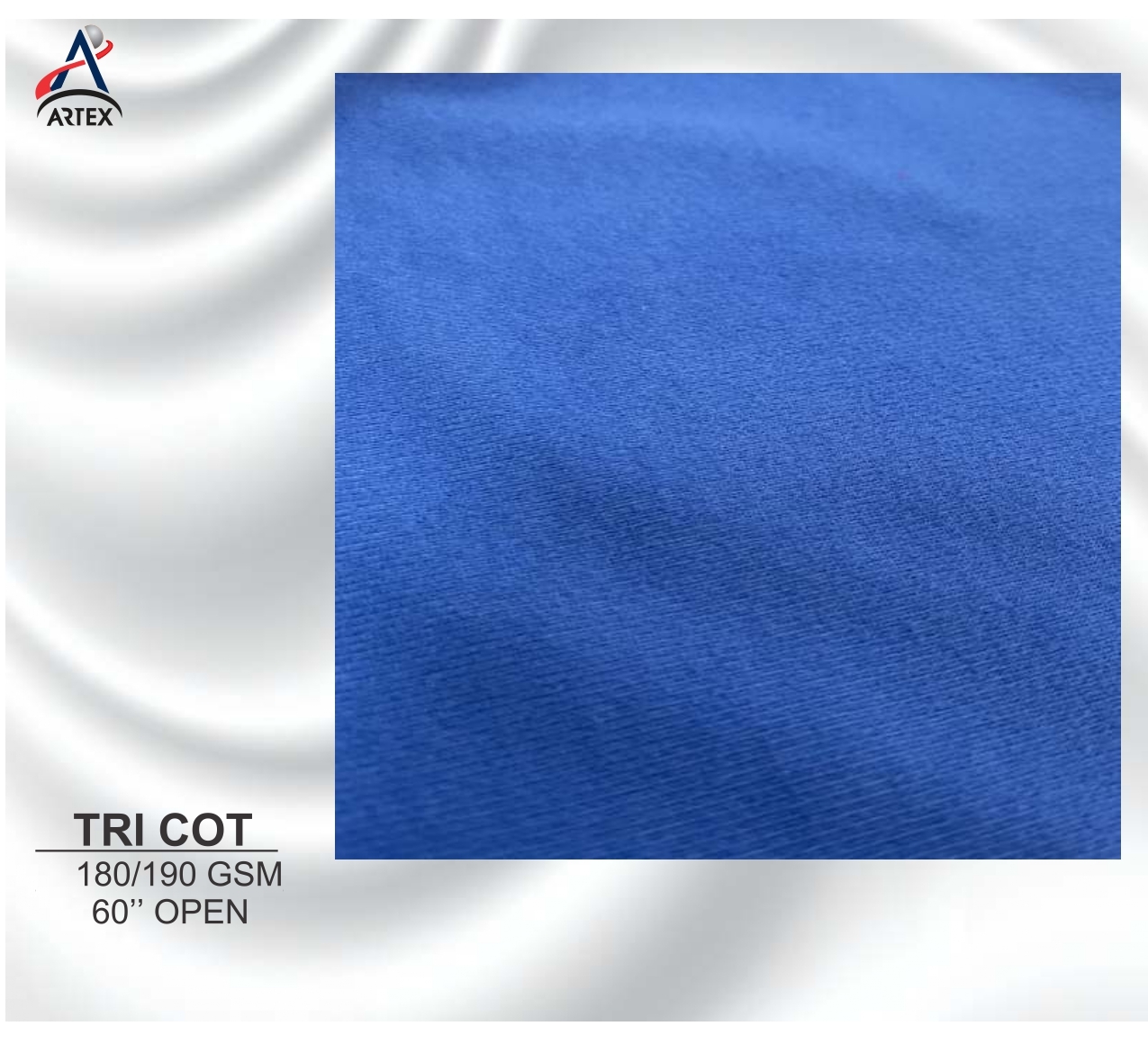 Tri Cot Fabric - Versatile Cotton Blend, Customized Weight, Stylish Grey, Plain Style, Effortless Maintenance For Garment Industries