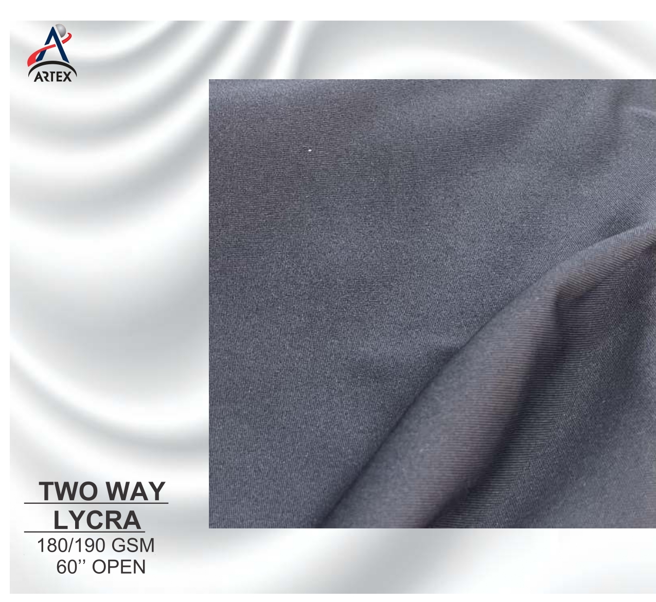 Two Way Lycra Fabric - Light Weight, Stretchable Lycra Material, Customizable Weights | Smooth Texture For Versatile Garment Applications
