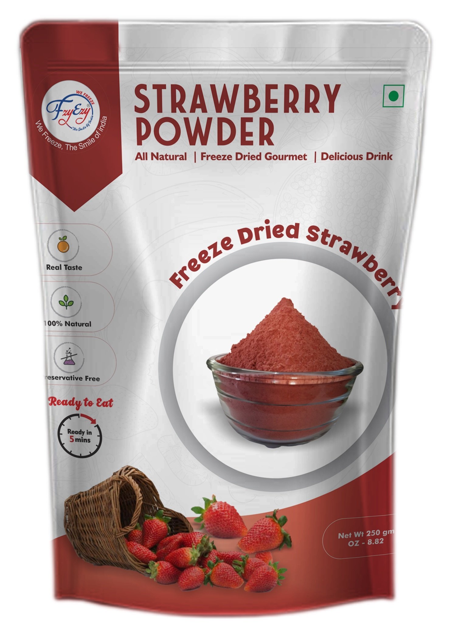 Red Freeze Dried Strawberry Powder