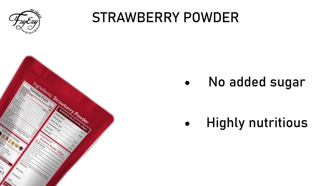 Red Freeze Dried Strawberry Powder
