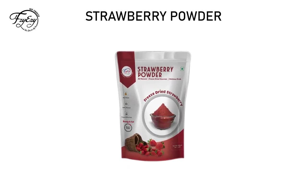 Red Freeze Dried Strawberry Powder