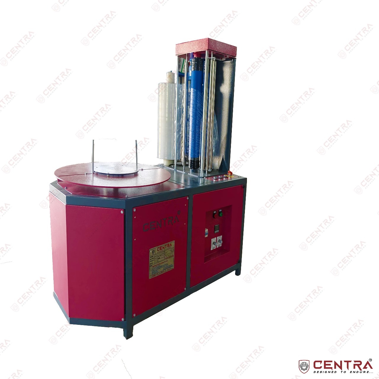 Stretch Wrapping Machine - Ms Material, Semi-automatic Voltage 220-240 | Human Machine Interface Control, 1 Year Warranty