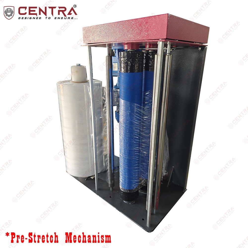 Stretch Wrapping Machine - Ms Material, Semi-automatic Voltage 220-240 | Human Machine Interface Control, 1 Year Warranty