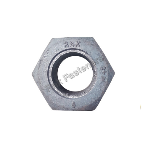 GR8 M48 Forged Nut - Steel Material, Different Sizes Available | Silver Finish, Industrial Usage, High-Strength Fastening Solutions