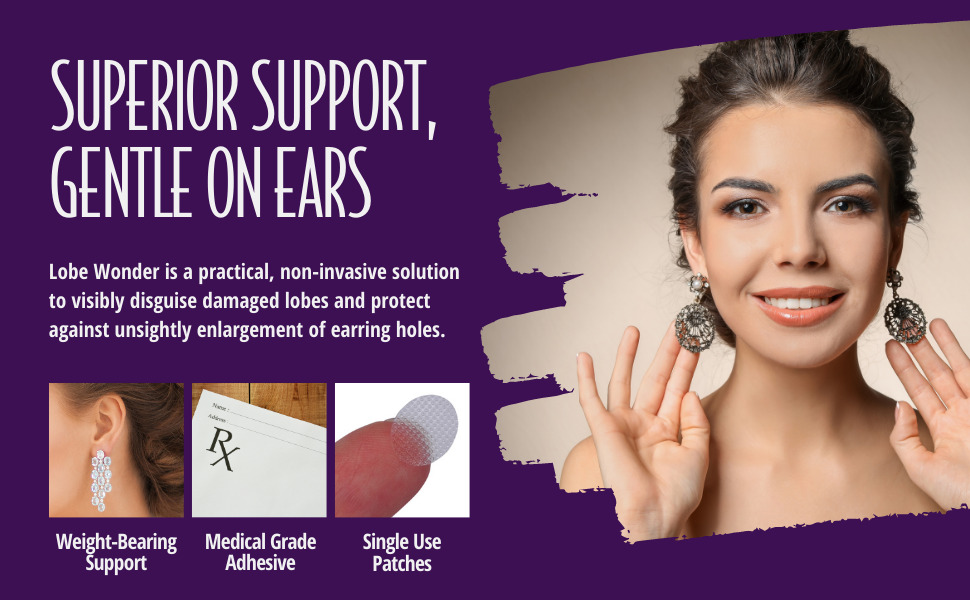 Earlobe Patches For Earrings - Ingredients: Herbal